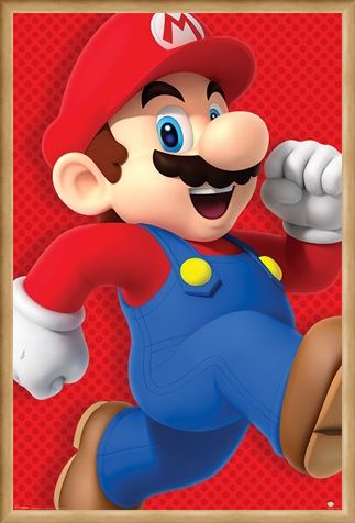 Framed Framed Run Mario! - Super Mario
