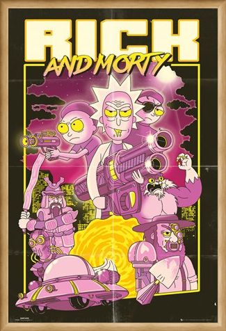 Framed Framed Action Movie - Rick and Morty