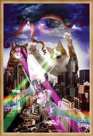 Framed Framed Apocalypse Meow - Animal Invasion