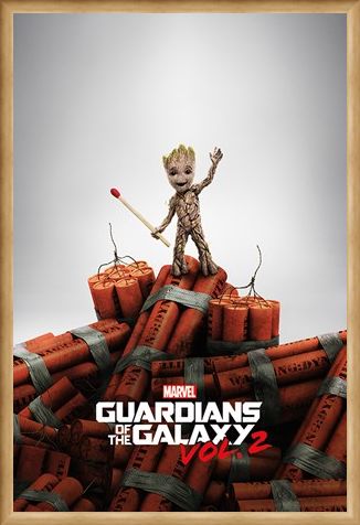 Framed Framed Groot Dynamite - Guardians Of The Galaxy Vol. 2