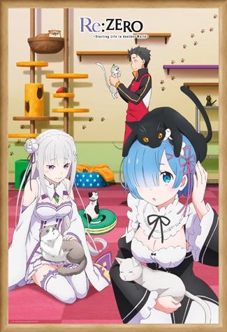 Framed Framed Starting Life in Another World - Re Zero Cats