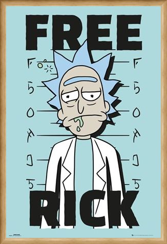 Framed Framed Free Rick - Rick and Morty
