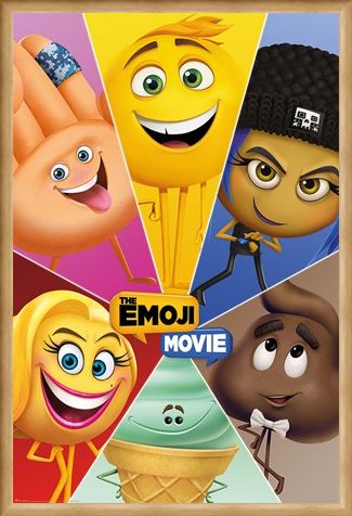 Framed Framed Star Characters - The Emoji Movie