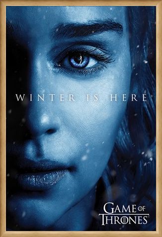 Framed Framed Winter is Here - Daenerys - Game Of Thrones