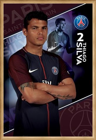 Framed Framed Silva 17/18 - PSG
