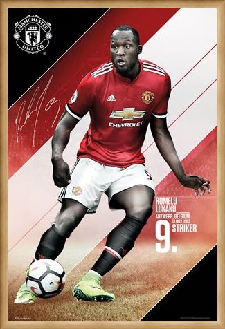 Framed Framed Manchester United 17-18 - Romelu Lukaku