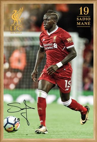 Framed Framed Liverpool Mane 17-18 -
