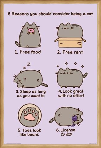 Framed Framed Reasons To Be A Cat - Pusheen