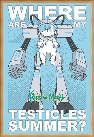 Framed Framed Where Are My Testicles - Rick and Morty
