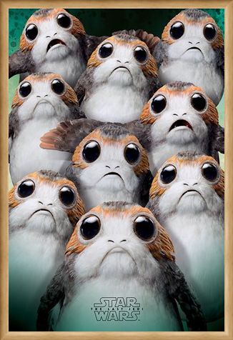 Framed Framed Many Porgs - Star Wars The Last Jedi