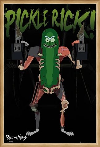 Framed Framed Pickle Rick - Rick and Morty
