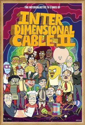 Framed Framed Stars of Interdimensional Cable - Rick and Morty