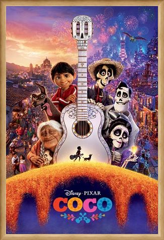 Framed Framed Día de Muertos Guitar - Coco