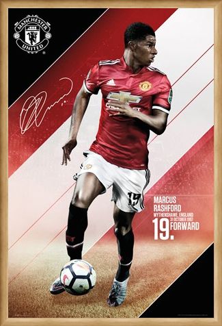 Framed Framed Rashford 17-18 - Manchester United