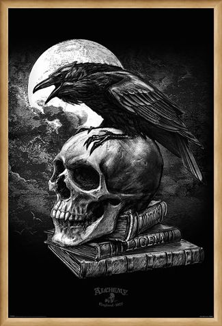 Framed Framed Poe's Raven - Alchemy