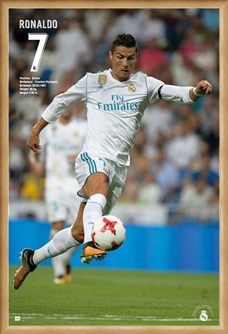 Framed Framed Ronaldo 17/18 - Real Madrid