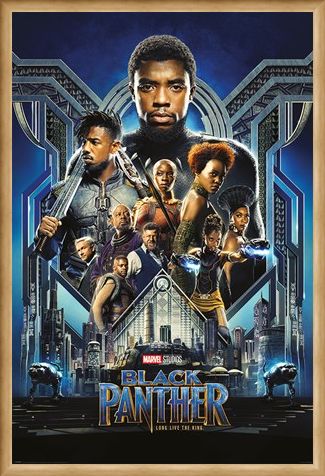 Framed Framed One Sheet - Black Panther