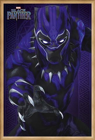 Framed Framed Glow - Black Panther