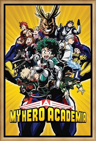Framed Framed Radial Character Burst - My Hero Academia