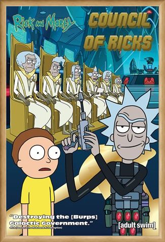 Framed Framed Council Of Ricks - Rick and Morty