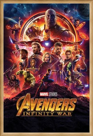 Framed Framed Infinity War One Sheet - Avengers