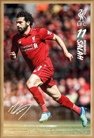 Framed Framed Salah 18/19 - Liverpool