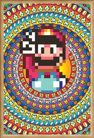 Framed Framed Power Ups - Super Mario