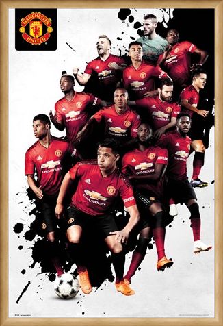 Framed Framed Players 18-19 - Manchester United