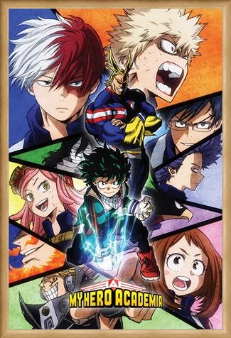 Framed Framed Characters Mosaic - My Hero Academia