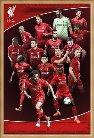 Framed Framed Team Photo - Liverpool FC