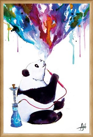 Framed Framed Chai Panda - Marc Allante