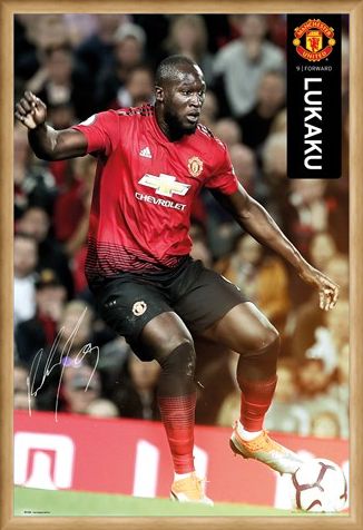 Framed Framed Lukaku 18-19 - Manchester United