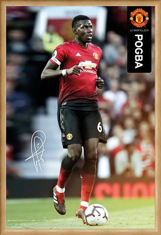 Framed Framed Pogba 18-19 - Manchester United