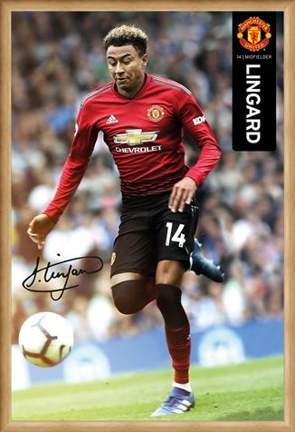 Framed Framed Lingard 18-19 - Manchester United