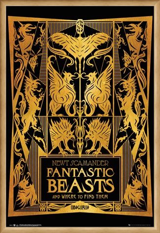 Framed Framed Book Cover - Fantastic Beasts