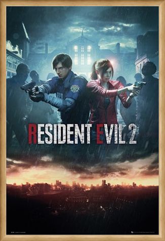 Framed Framed City Key Art - Resident Evil 2
