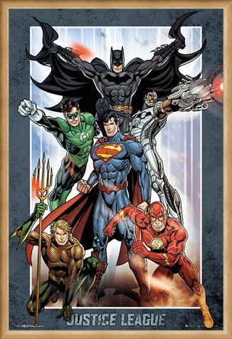 Framed Framed Justice League Group - DC Comics