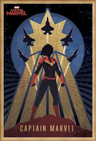Framed Framed Deco - Captain Marvel