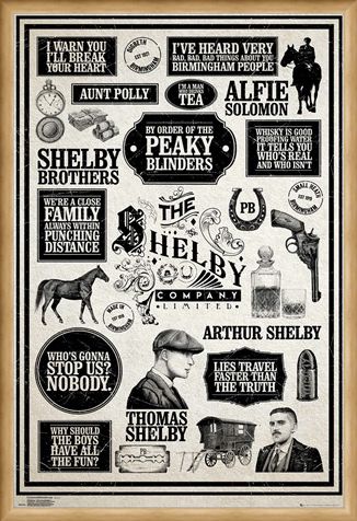 Framed Framed Infographic - Peaky Blinders