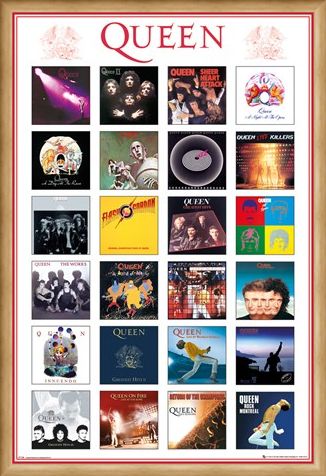 Framed Framed Album Covers - Queen