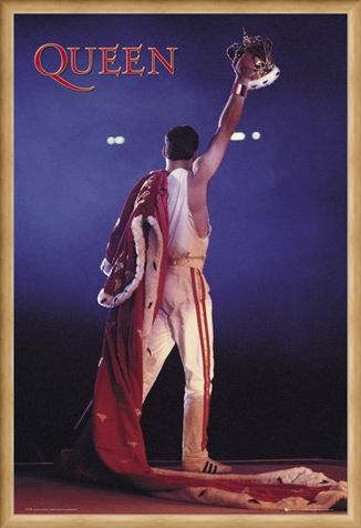 Framed Framed Freddie Mercury Crown - Queen