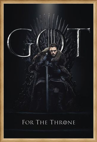Framed Framed Jon For The Throne - Game Of Thrones