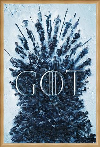 Framed Framed Throne Of The Dead - Game Of Thrones