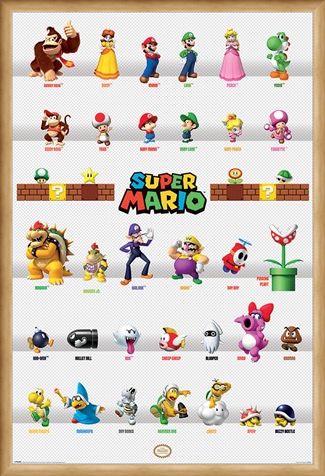 Framed Framed Character Parade - Super Mario