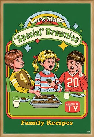 Framed Framed Let's Make Special Brownies - Steven Rhodes