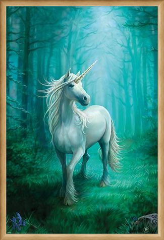 Framed Framed Forest Unicorn - Anne Stokes