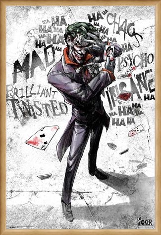 Framed Framed Joker Type - DC Comics