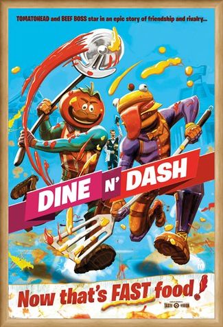 Framed Framed Dine N Dash - Fortnite