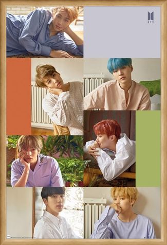 Framed Framed Group Collage - BTS K-Pop