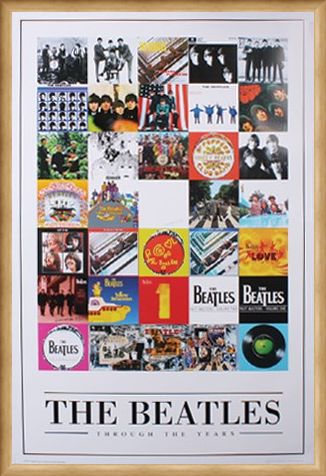 Framed Framed Album Cover Montage - The Beatles